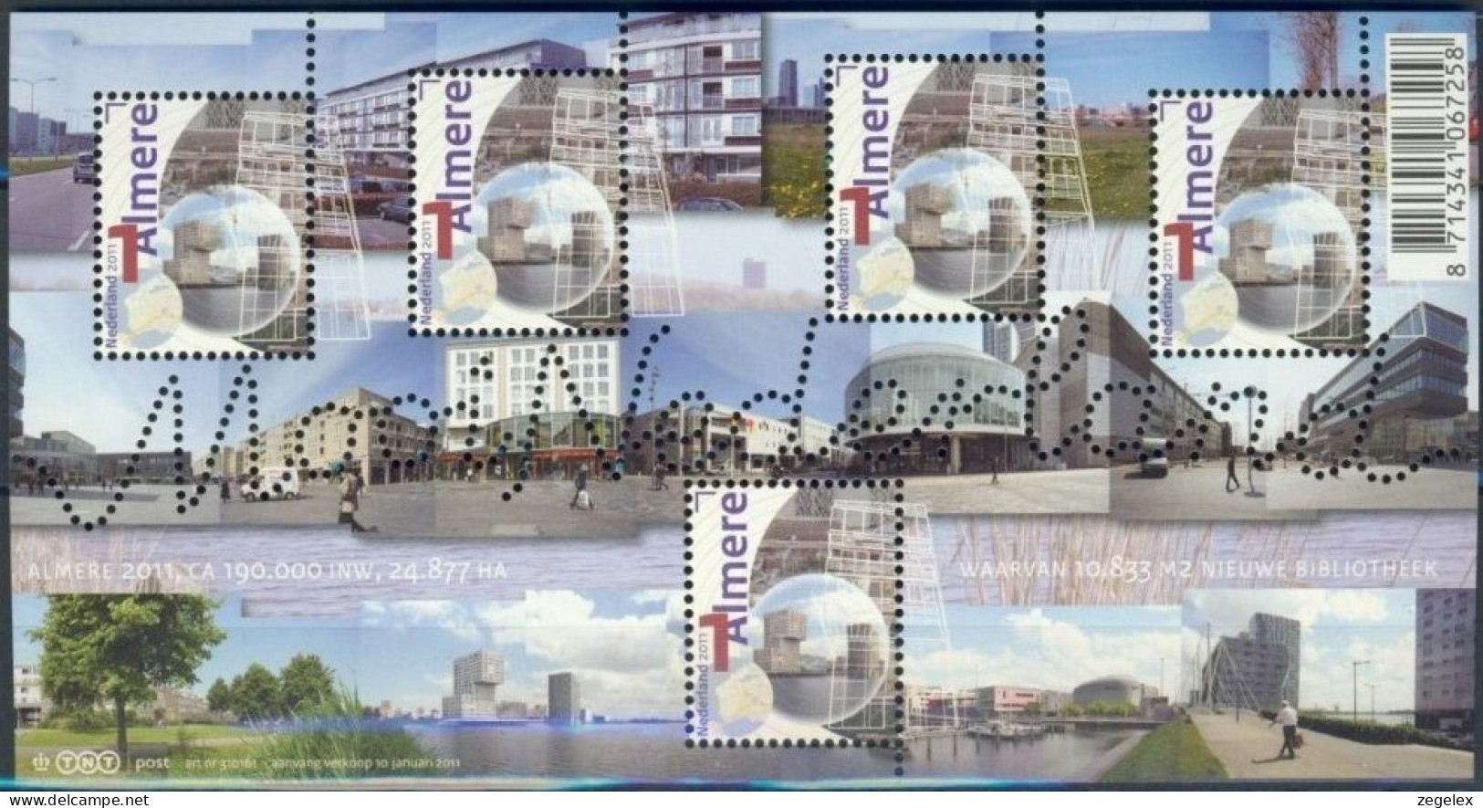 2011 Blokje Mooi Nederland - Almere -  NVPH 2789 MNH/**/postfris - Unused Stamps