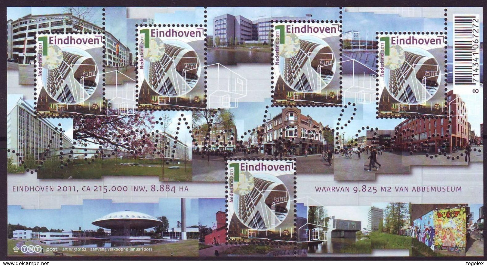 2011 Blokje Mooi Nederland - Eindhoven -  NVPH 2790 MNH/**/postfris - Unused Stamps
