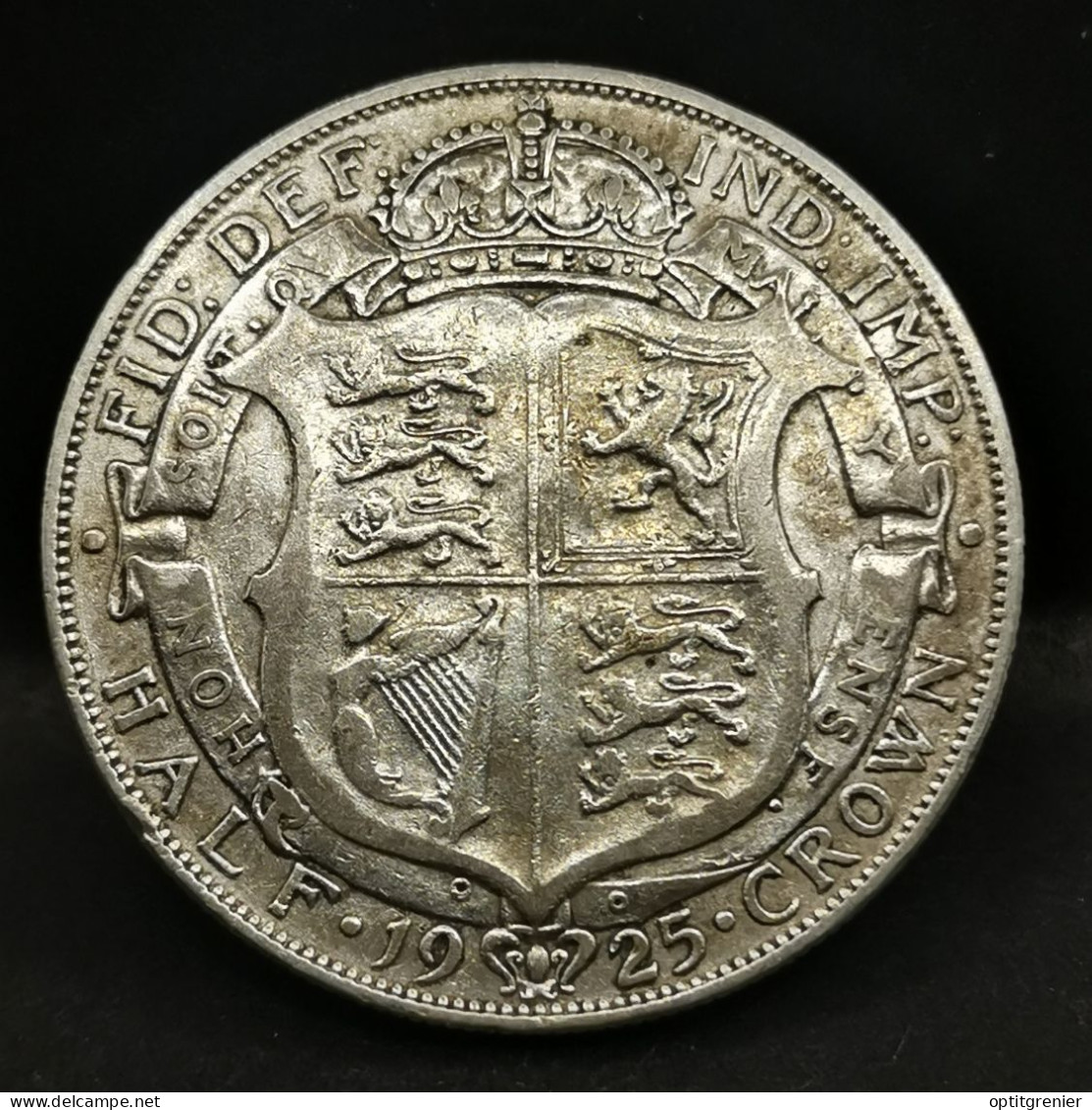 HALF CROWN  ARGENT 1925 GEORGE V ROYAUME UNI / UNITED KINGDOM SILVER - K. 1/2 Crown