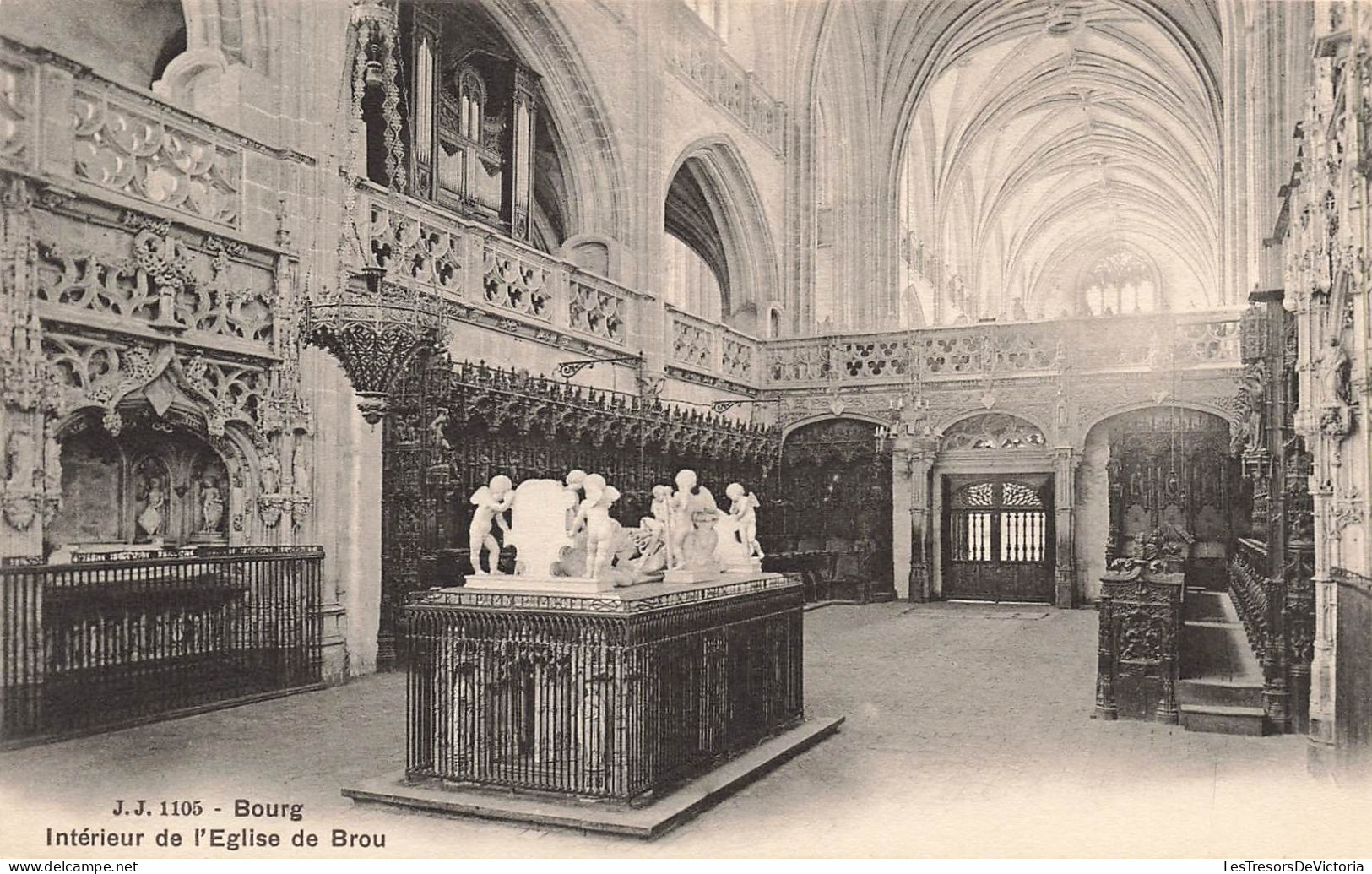 FRANCE - Bourg - Intérieur De L'église De Brou - Carte Postale Ancienne - Brou - Kirche