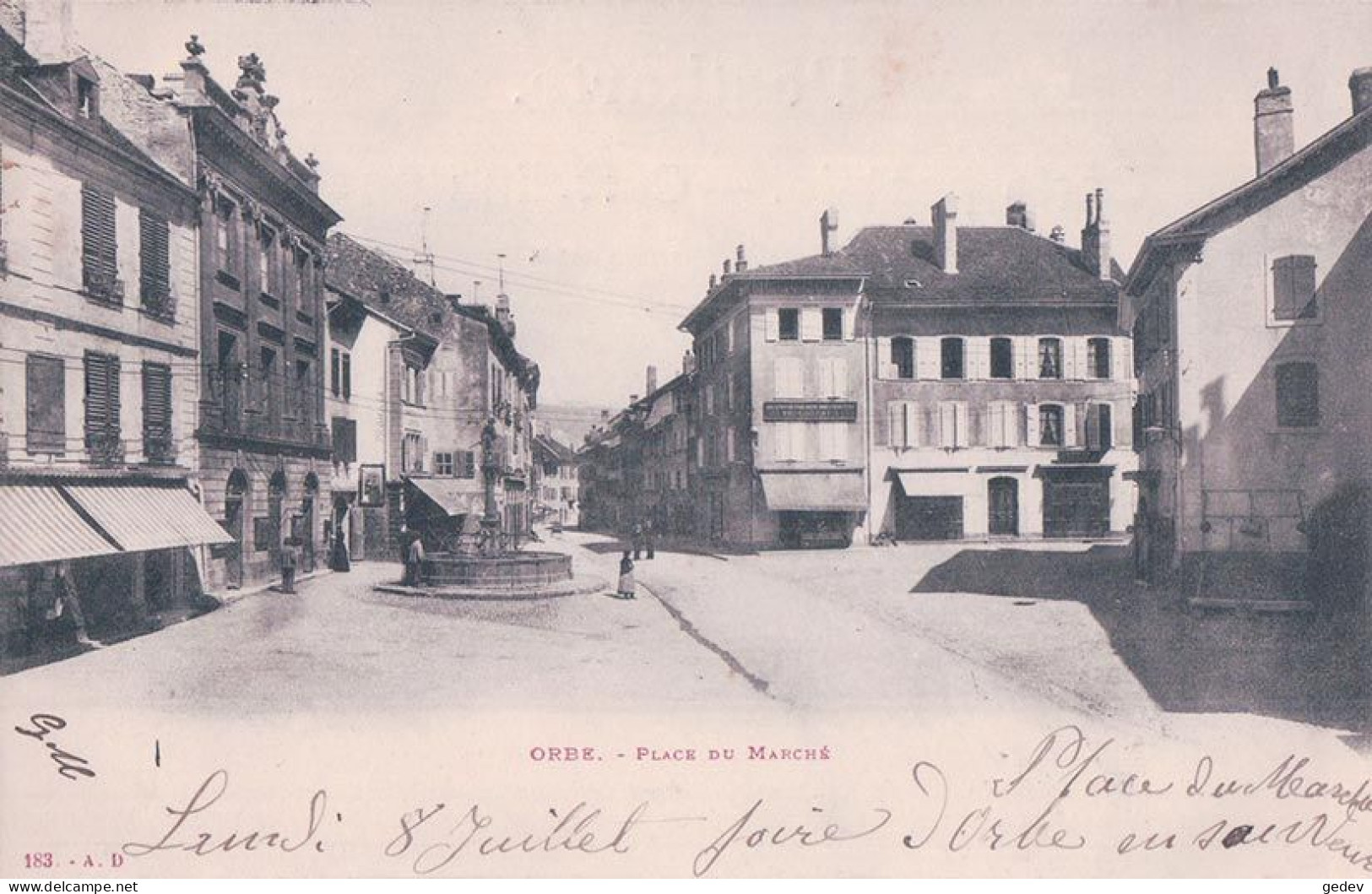 Orbe VD, Place Du Marché (AD 183) - Orbe