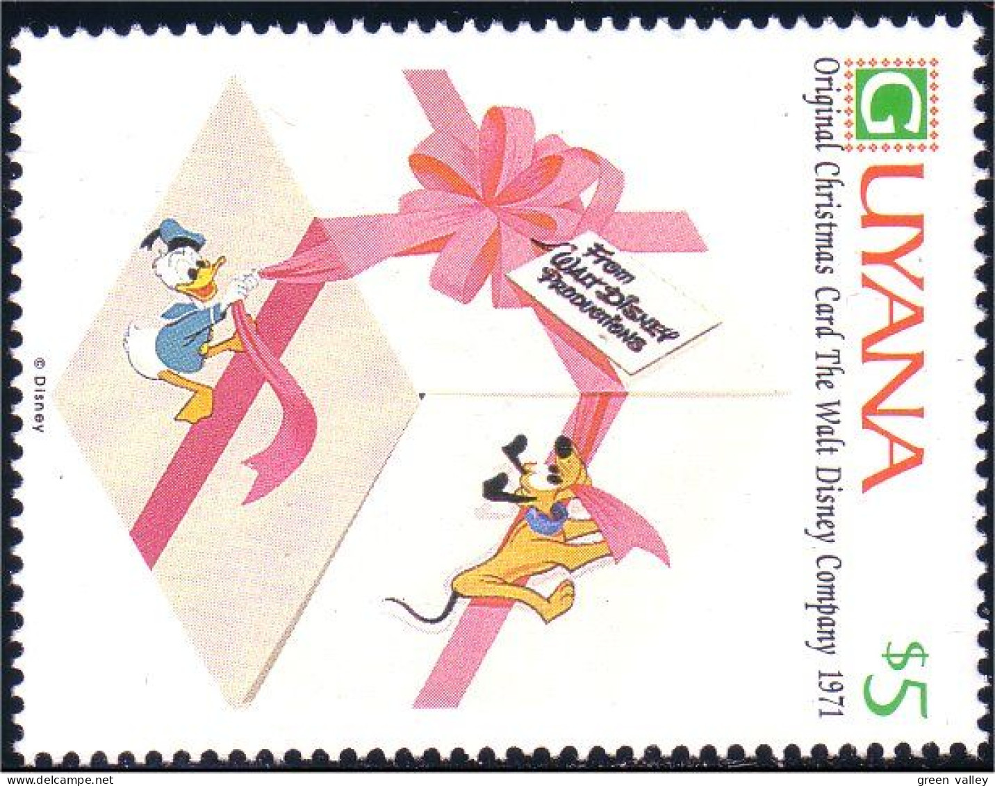 476 Guyana Disney Cadeau Gift Box Pluto Donald MNH ** Neuf SC (GUY-27b) - Disney