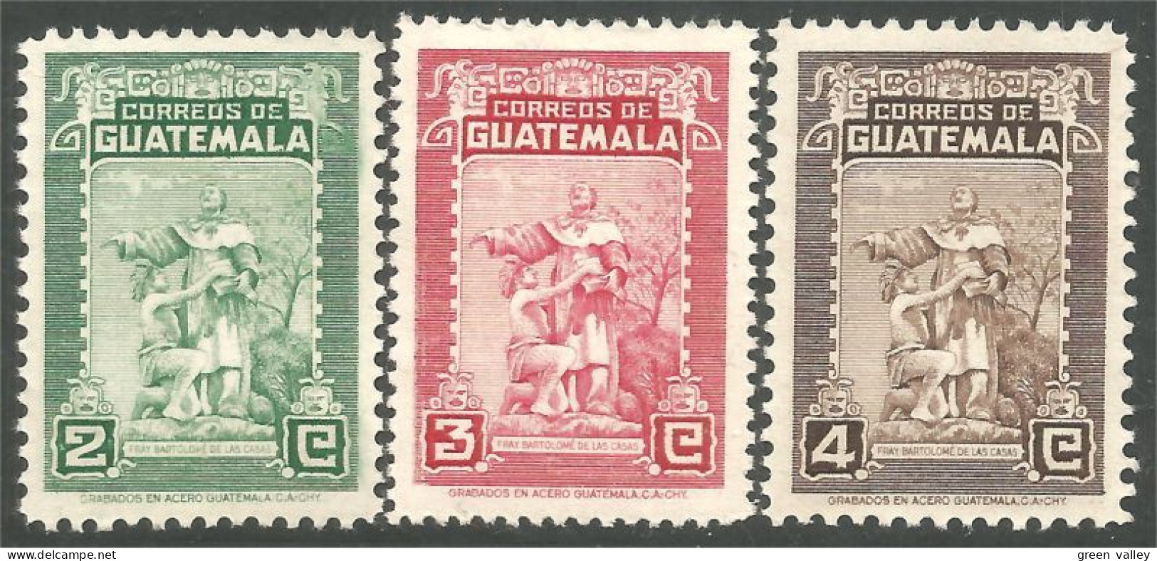 474 Guatemala 1962 Las Casas Indien Indian MNH ** Neuf SC (GUA-80) - Indianen