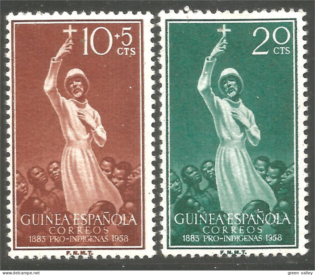 471 Guinea Espanola Pro-indigenas 1958 MH * Neuf (GUS-31) - Guinea Española