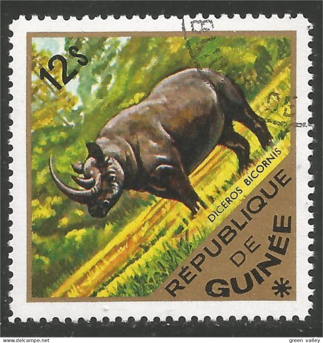 470 Guinee Rhinocéros Rinoceronte Nashorn (GUF-107) - Rhinoceros