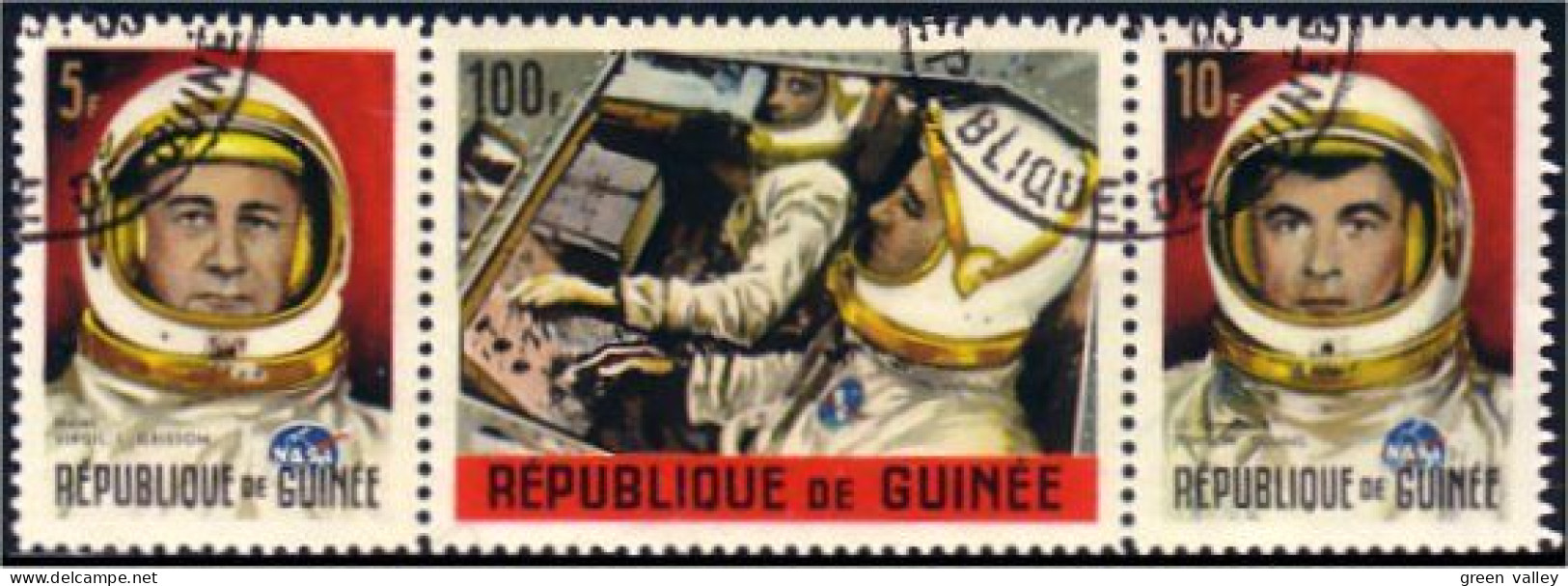 470 Guinee Grissom Young Astronautes Se-tenant (GUF-55) - Asia