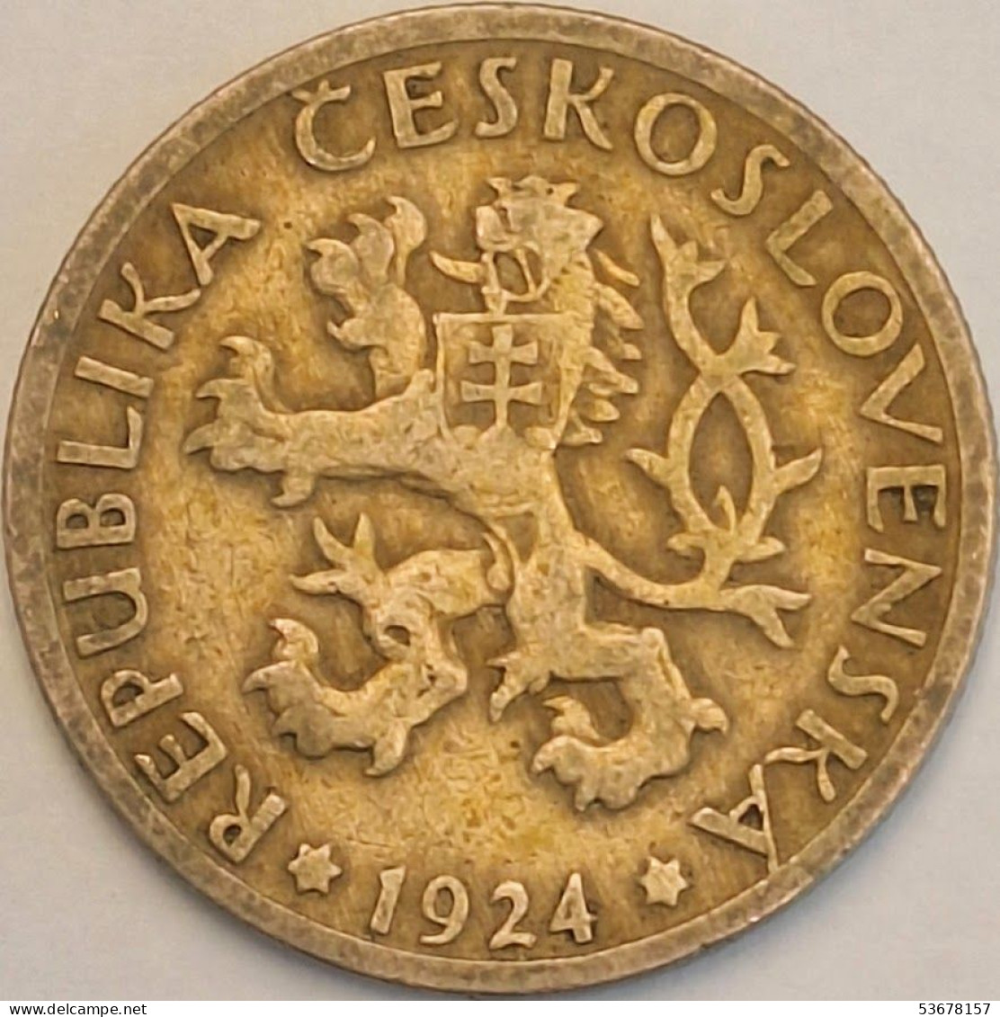 Czechoslovakia - Koruna 1924, KM# 4 (#3674) - Czechoslovakia