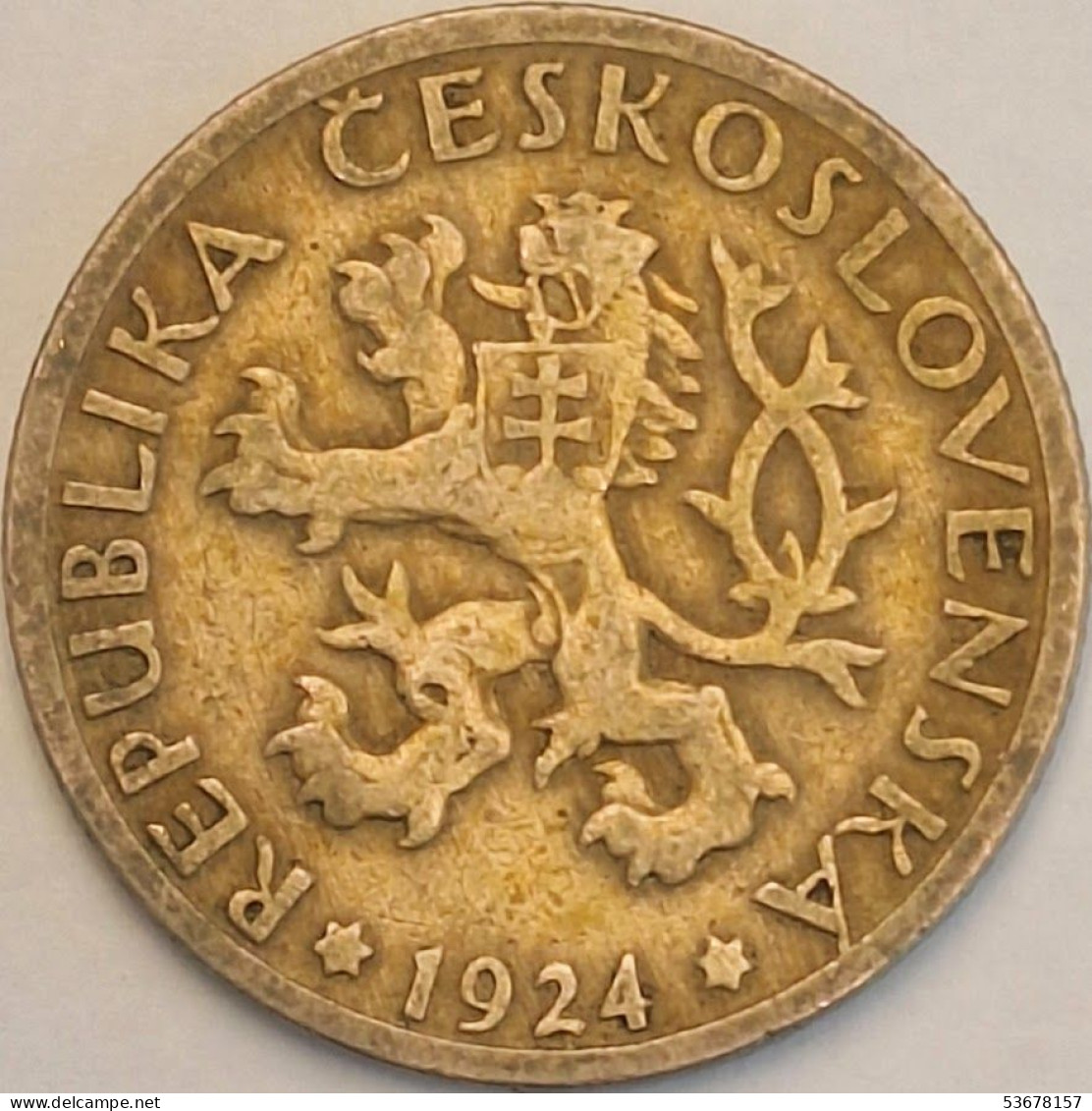 Czechoslovakia - Koruna 1924, KM# 4 (#3674) - Tchécoslovaquie