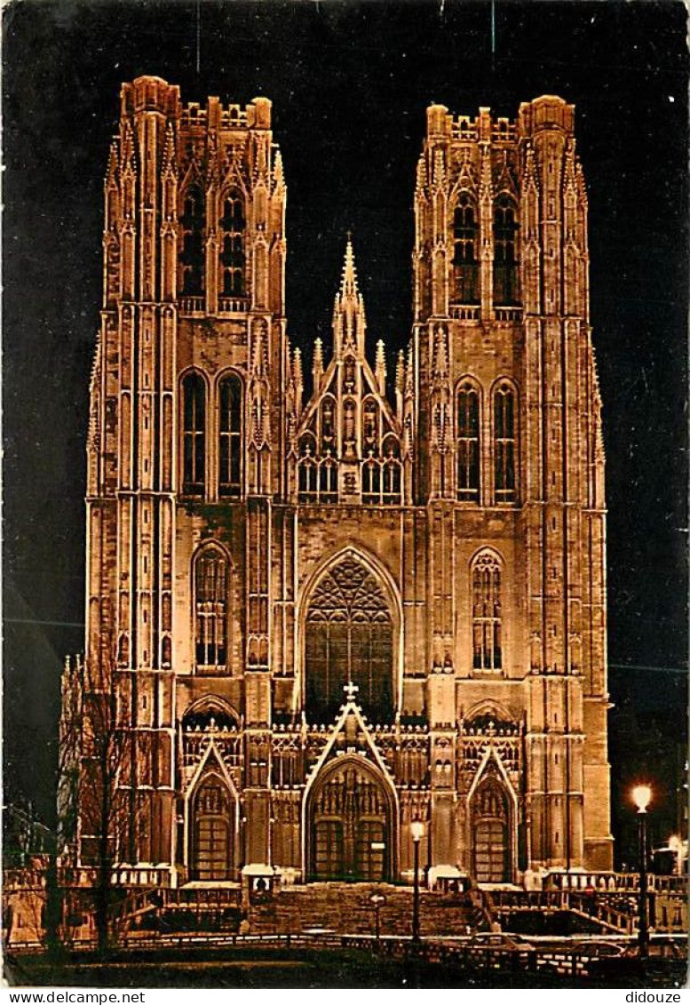Belgique - Bruxelles - Brussels - Cathédrale Saint Michel - Vue De Nuit - Carte Neuve - CPM - Voir Scans Recto-Verso - Unclassified