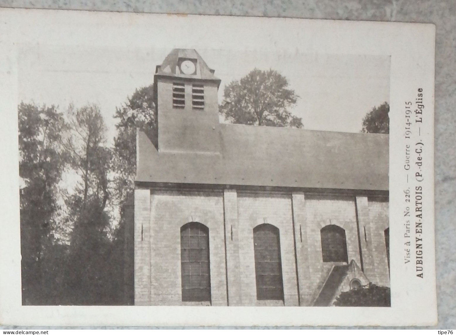 62 Pas De Calais  CPA Aubigny En Artois  L'église - Aubigny En Artois