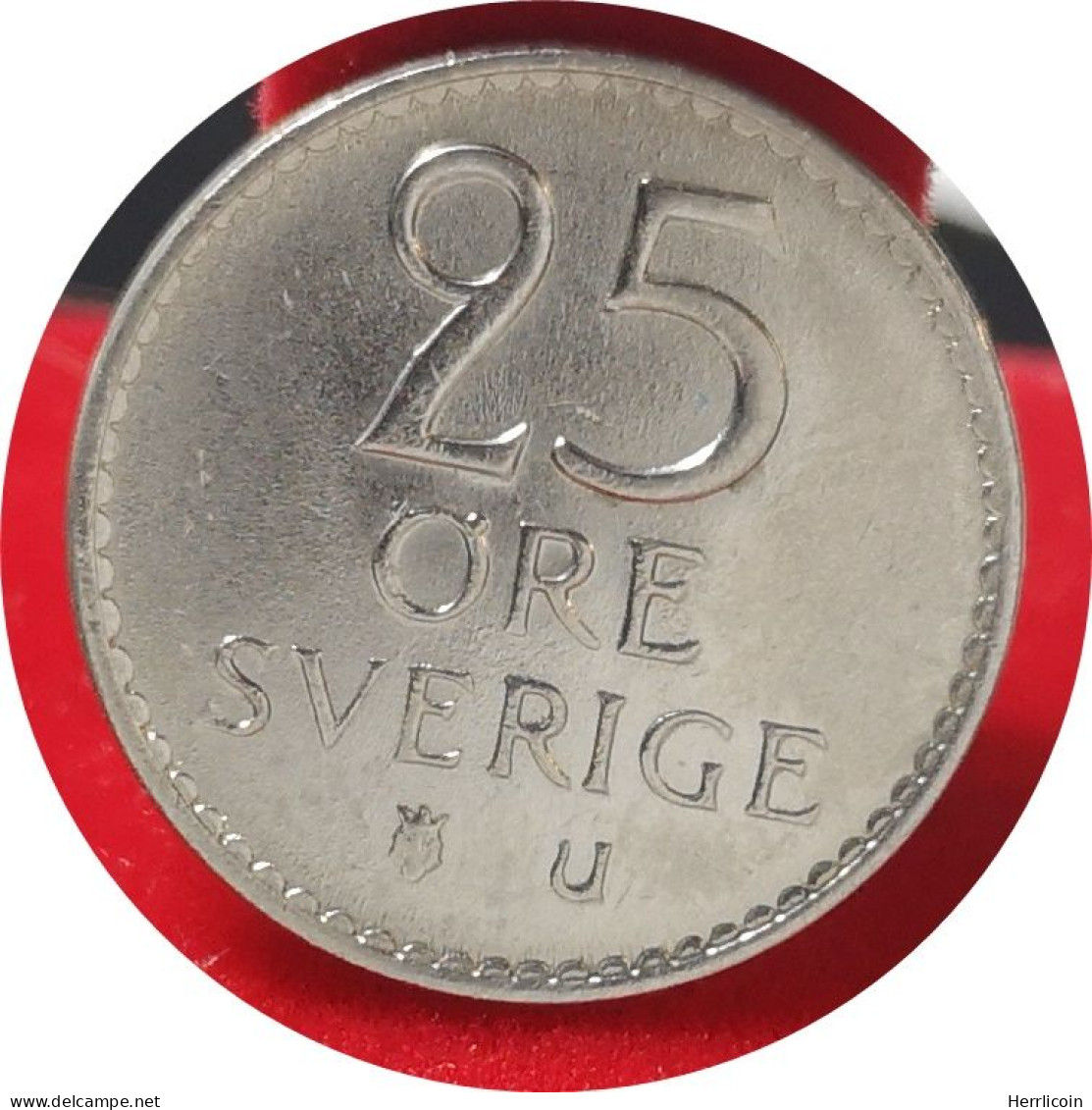 Monnaie Suède - 1963 - 25 öre Gustaf VI Adolf - Suède