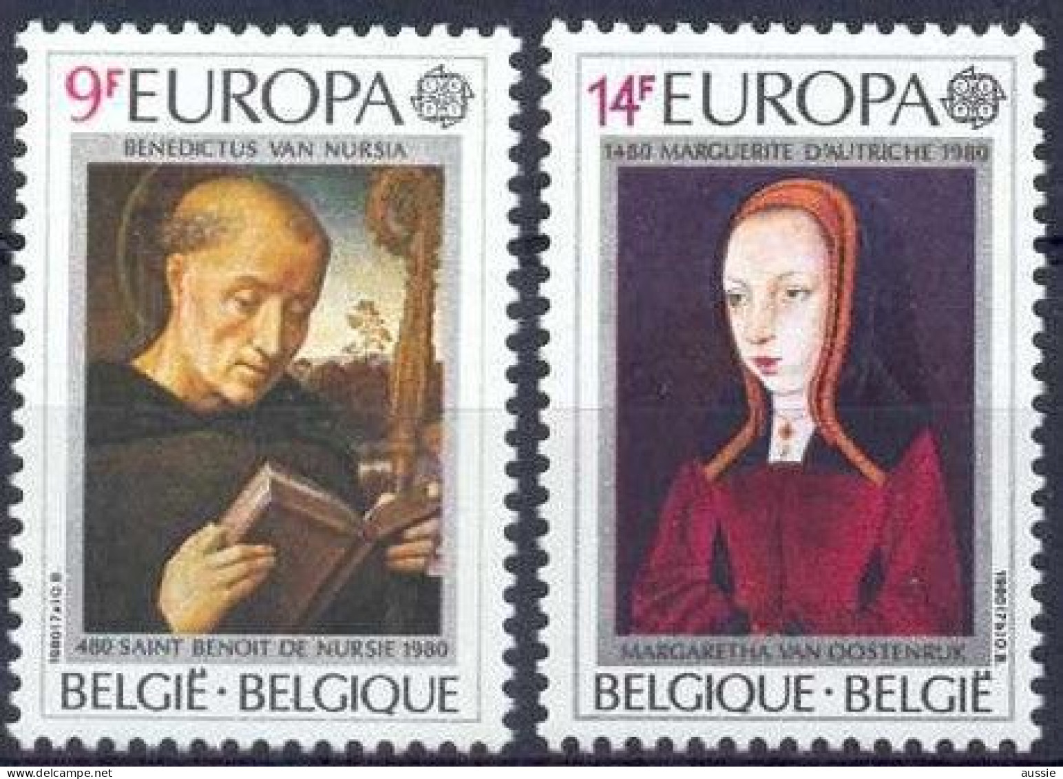 Cept 1980 Belgie Belgique OCB Nr. 1972-73 *** MNH Cote 3 Euro - 1980