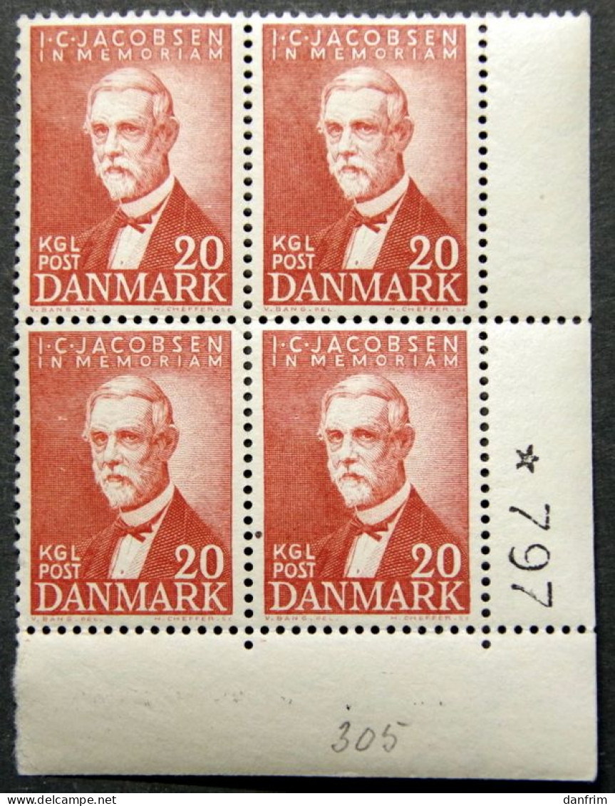 Denmark 1947  100 Years Carlsberg Brewery /100 Jahre Carlsberg-Brauerei   MiNr.301  MNH (**)   ( Lot Ks 1665 ) - Unused Stamps