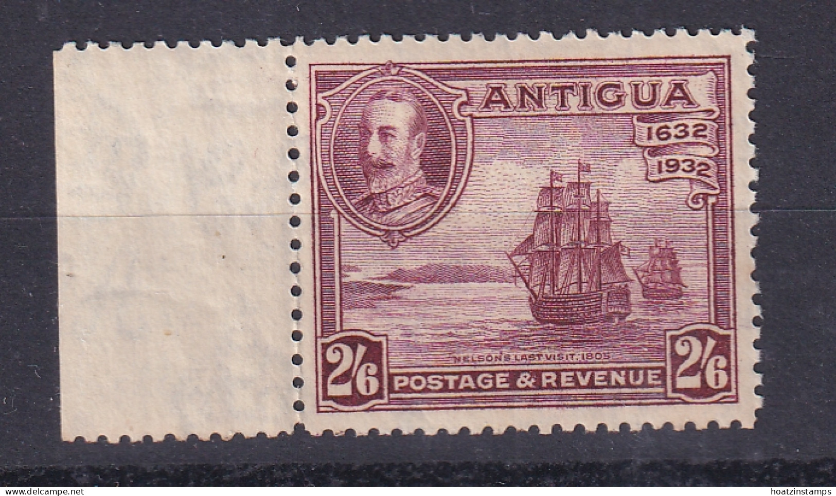 Antigua: 1932   KGV - Tercentenary  SG89    2/6d     MH - 1858-1960 Colonie Britannique