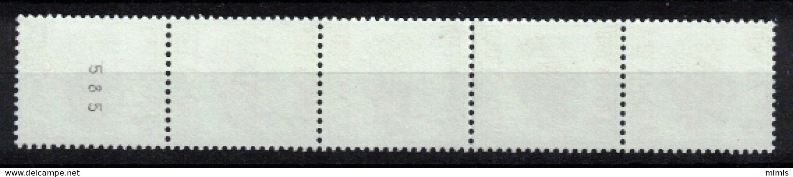 BELGIQUE   1980    R 70   Bande De 5  N° 585 ** Sans Charnière - Coil Stamps