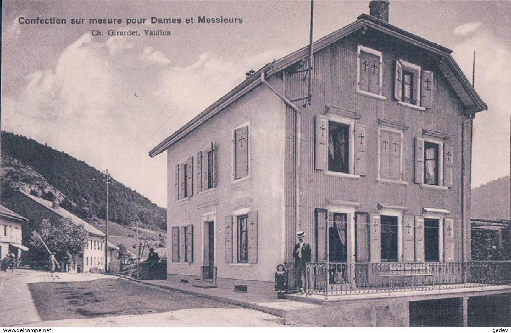 Vaulion VD, Fabrique, Ch. Girardet Confection Sur Mesure (19.10.1911) - Vaulion