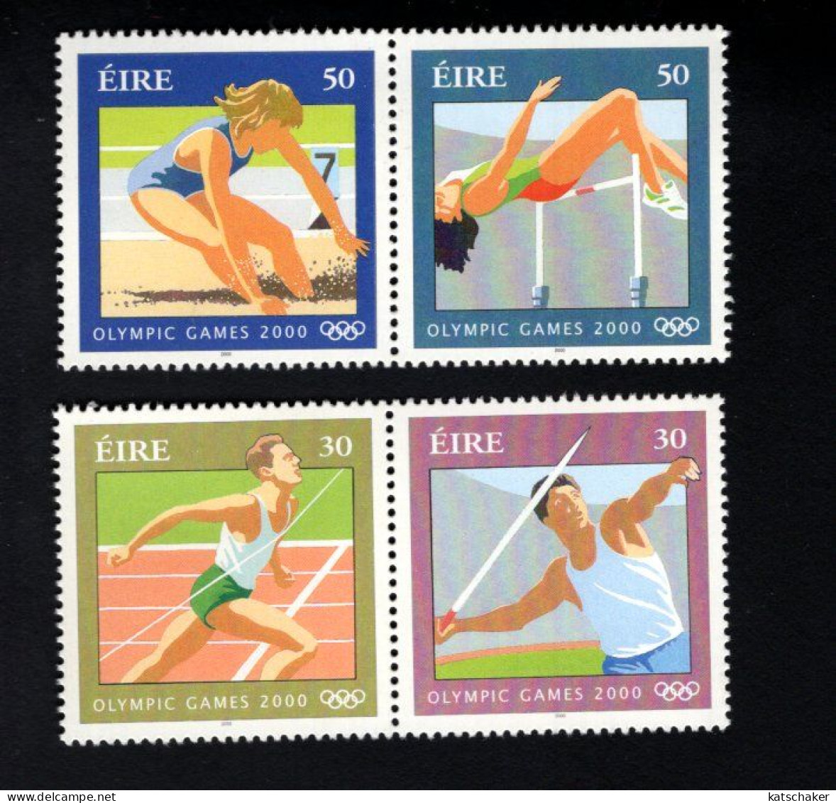 1985215168 2000 SCOTT 1239A 1241A (**) POSTFRIS MINT NEVER HINGED - SPORT - SUMMER OLYMPICS SYDNEY - Nuovi