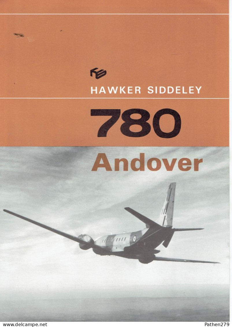 Ancienne Brochure De Présentation De L'aéronef Hawker Siddeley 780 "Andover" - Aviazione