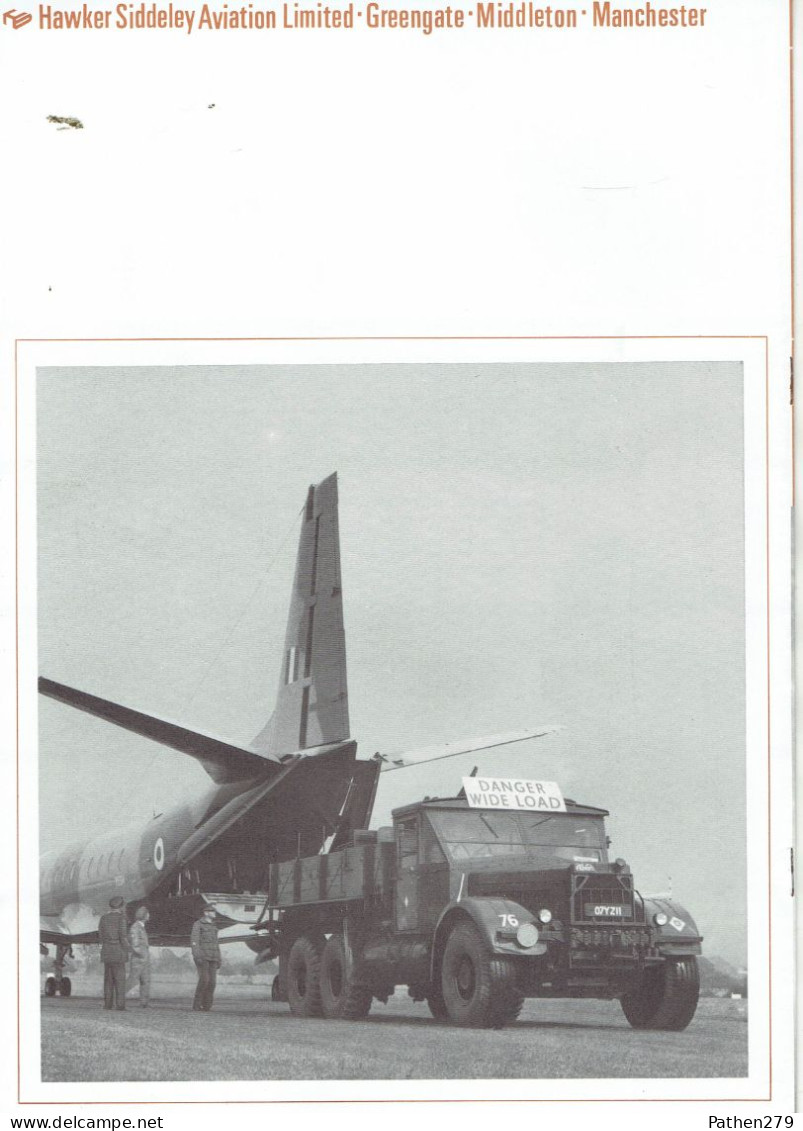 Ancienne Brochure De Présentation De L'aéronef Hawker Siddeley 780 "Andover" - Fliegerei