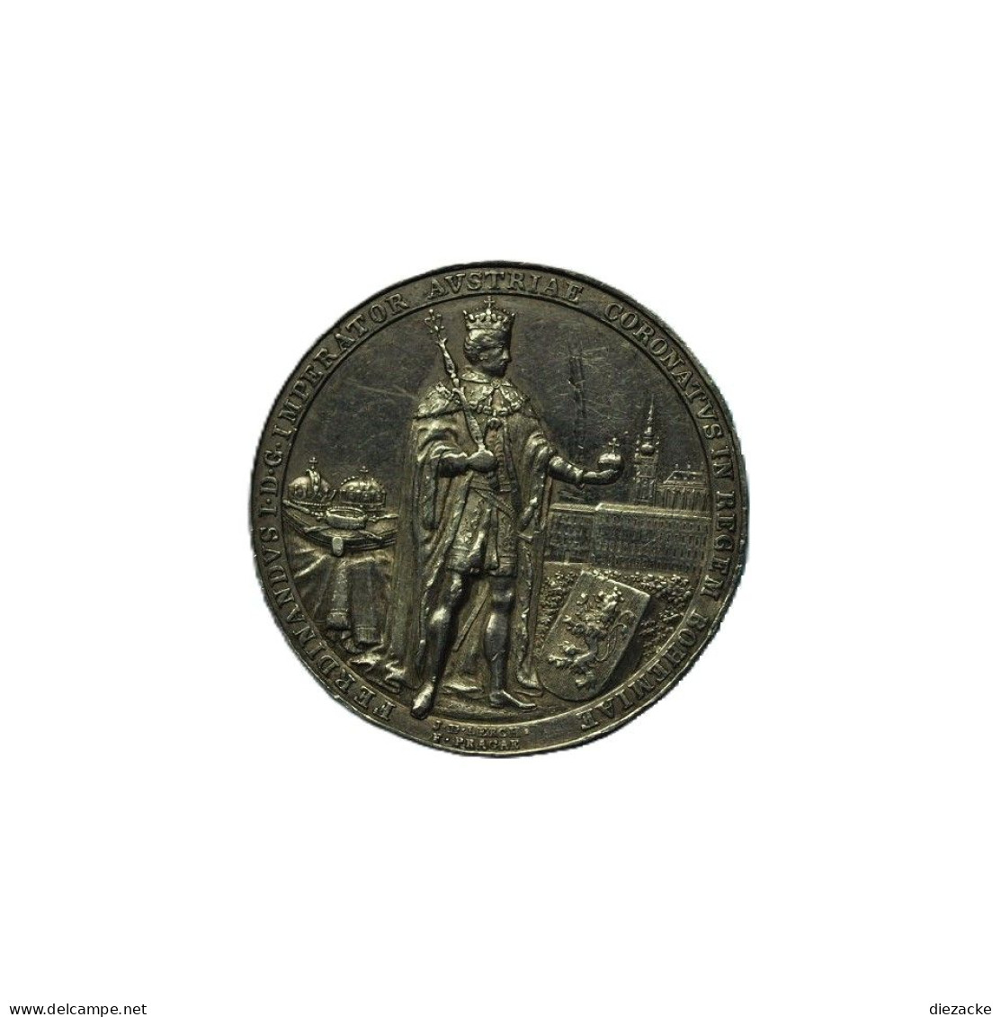 Österreich 1836 Medaille Ferdinand I.,Krönung Zum Böhm. König In Prag (Kof13/5 - Zonder Classificatie