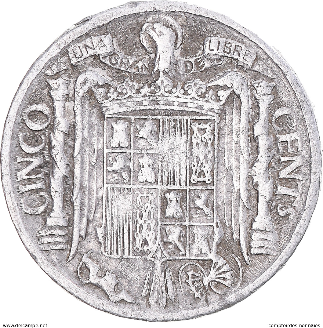 Monnaie, Espagne, 5 Centimos, 1940 - 5 Centiemen