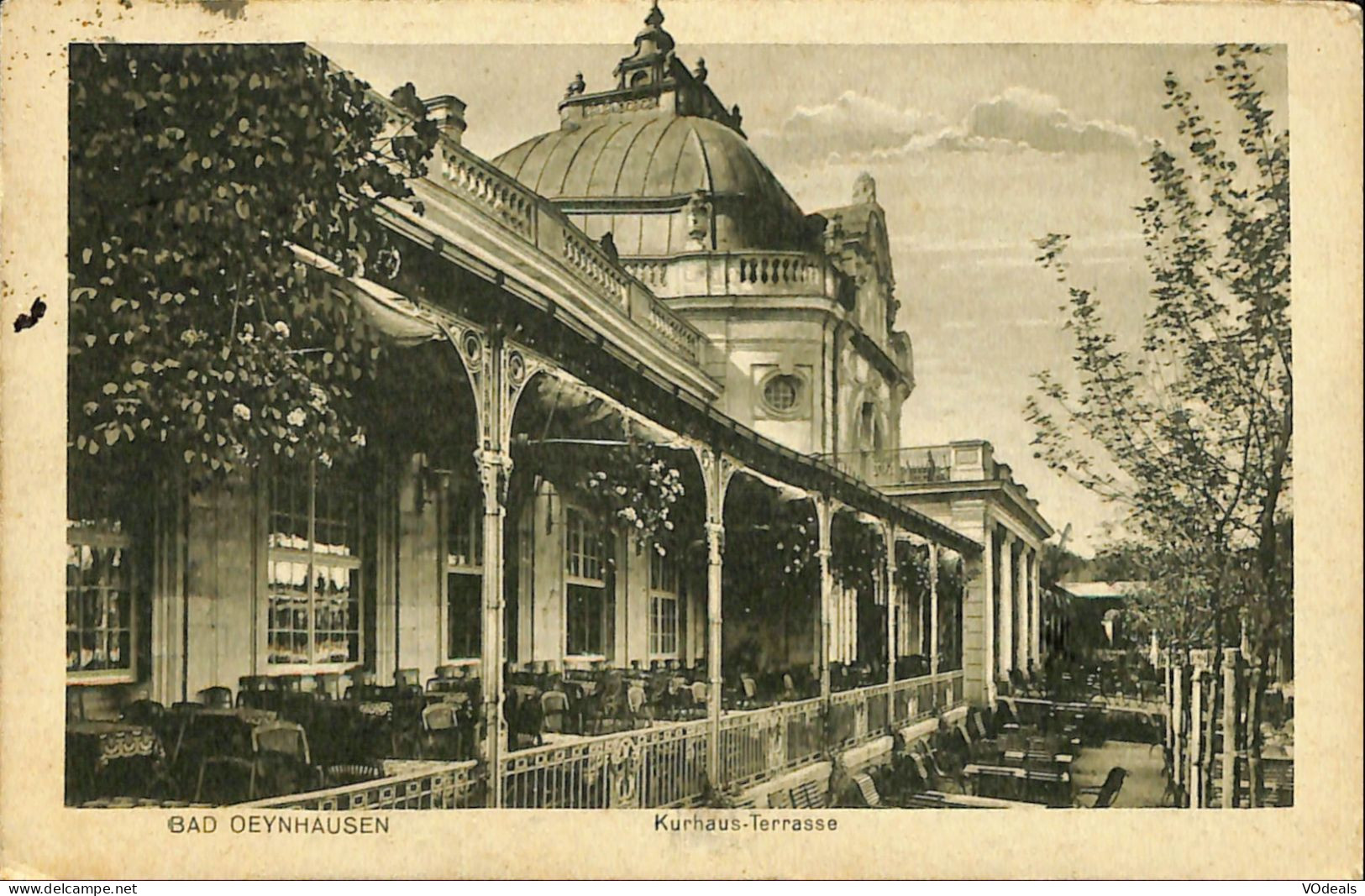 Allemagne - Rhénanie-du-Nord-Westphalie - Bad Oeynhausen - Kurhaus-Terrasse - Bad Oeynhausen