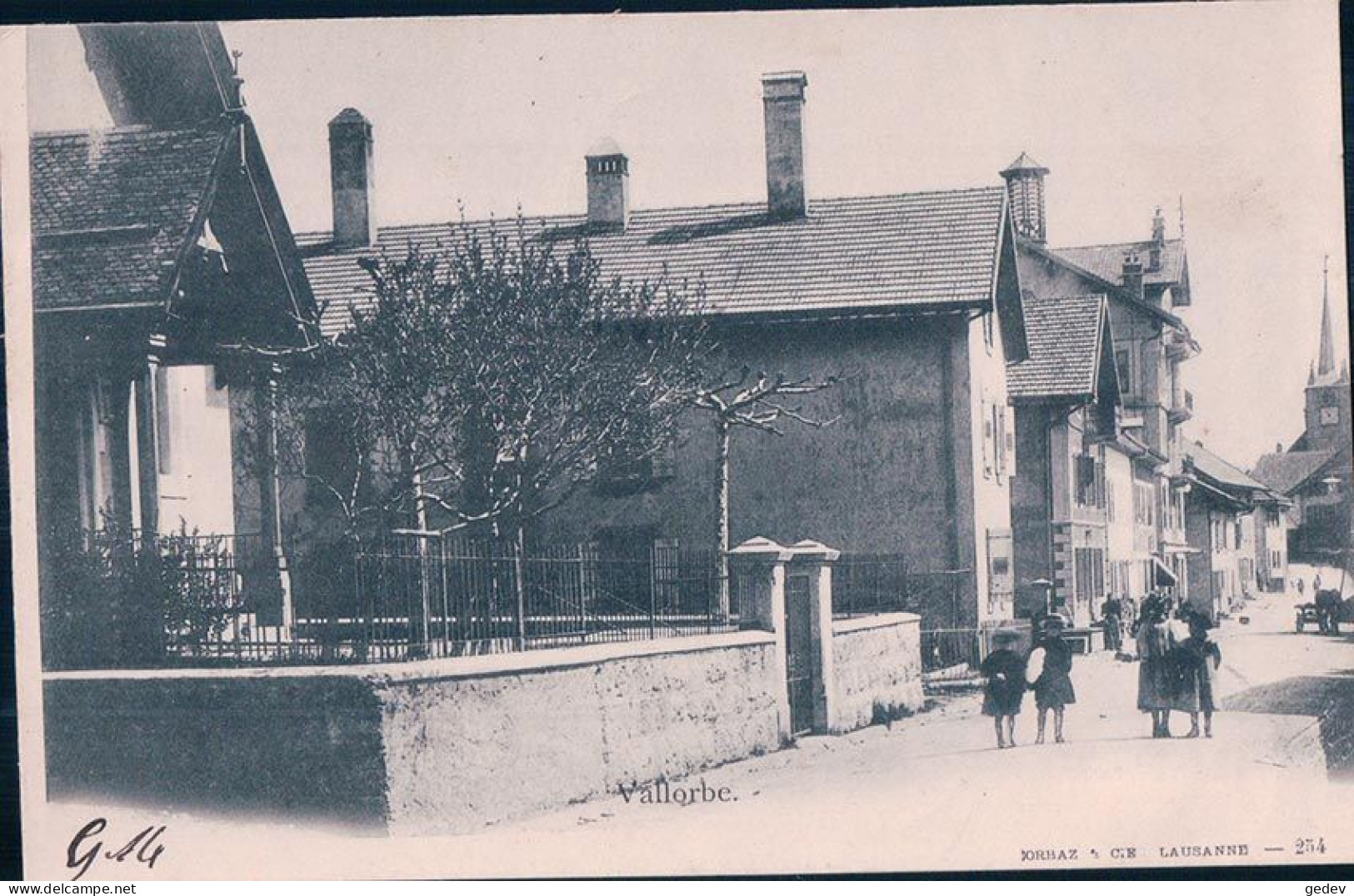 Vallorbe VD, Une Rue Animée (16.10.1901) - Vallorbe