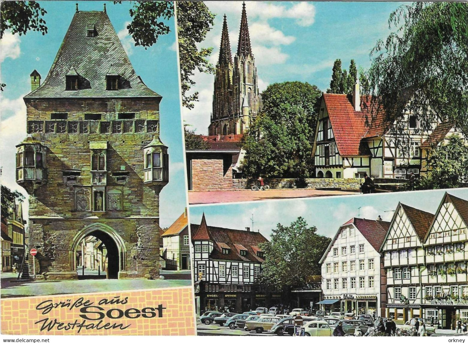 Duitsland 477 Soest Osthofentor, Wiesenkirche, Marktplatz - Soest