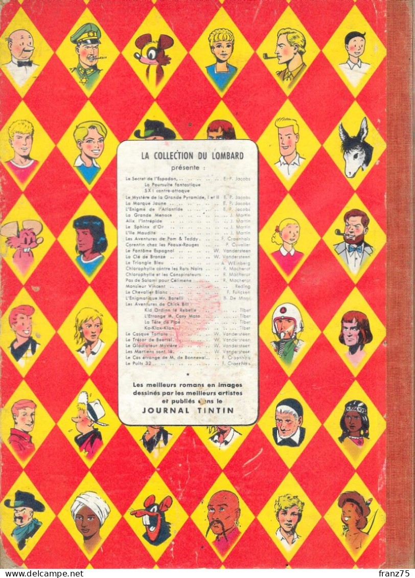 La Grande Menace-J.MARTIN-Le Lombard 1957-état Correct - Lefranc