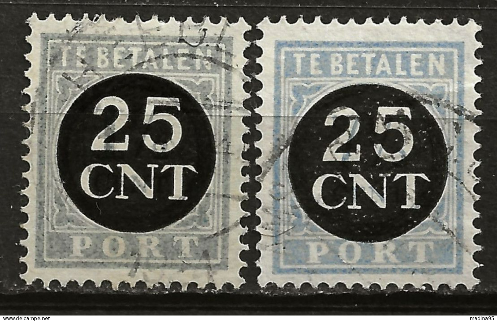 PAYS-BAS: Obl., TAXE: YT N° 71 Et 72, TB - Postage Due