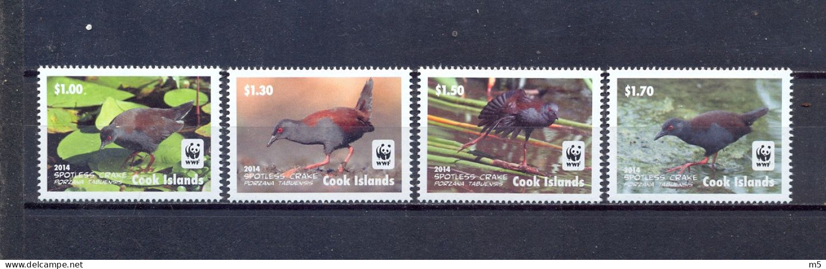 COOK ISLAND - MNH - WWF - BIRDS -  MI.NO.1993/6 - CV = 10 € - Cookeilanden