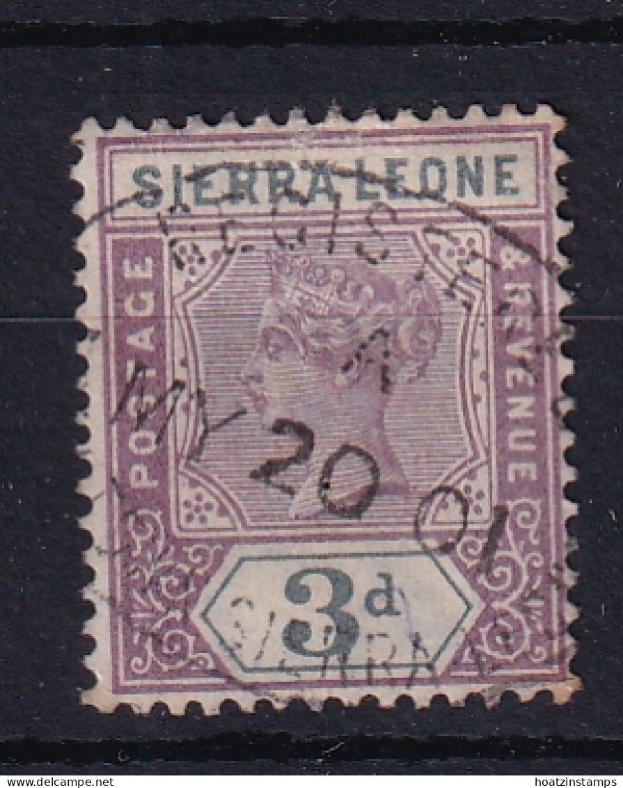 Sierra Leone: 1896/97   QV     SG46     3d      Used - Sierra Leone (...-1960)
