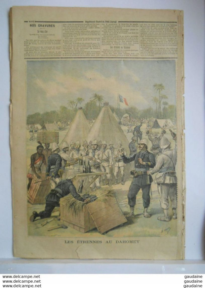 Le Petit Journal N°110 – 31 Décembre 1892 - Le Veau D'Or Les Etrennes Au Dahomey - Le Petit Journal