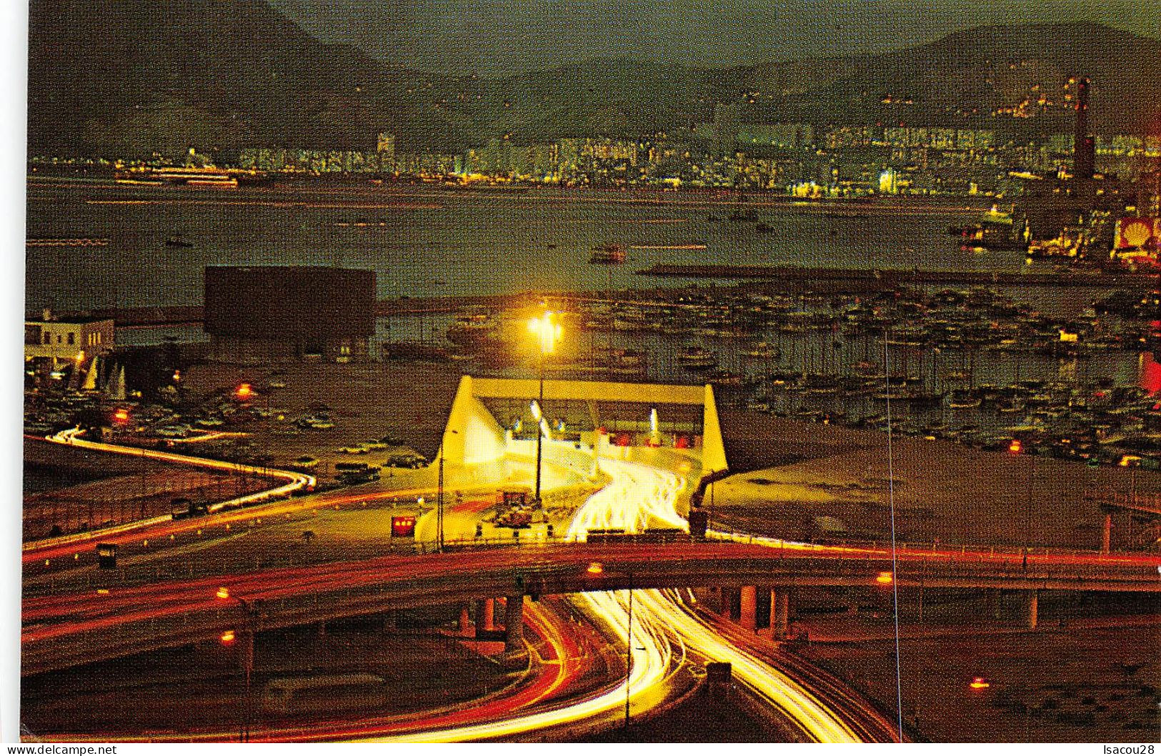 HARBOUR TUNNUEL THE NIGHT - VOIR SCAN - Chine (Hong Kong)