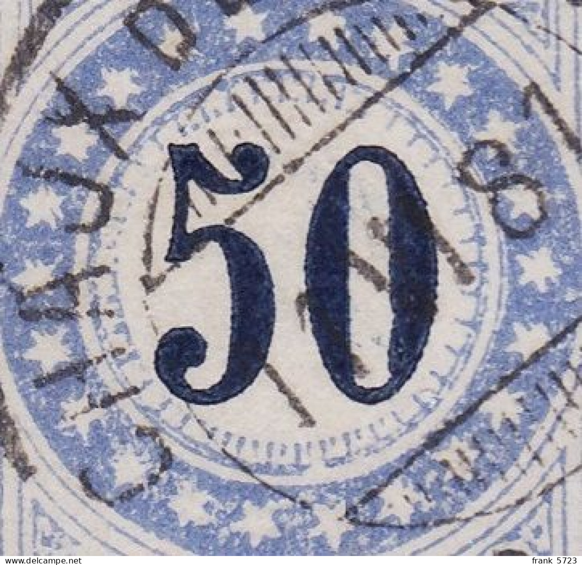 Schweiz: Abart Portomarke ZNr. 7IIN.2.03 (Plattenfehler Doppelsterne) Stempel CHAUX DE FONDS 11 VI 81 DIS. - Taxe