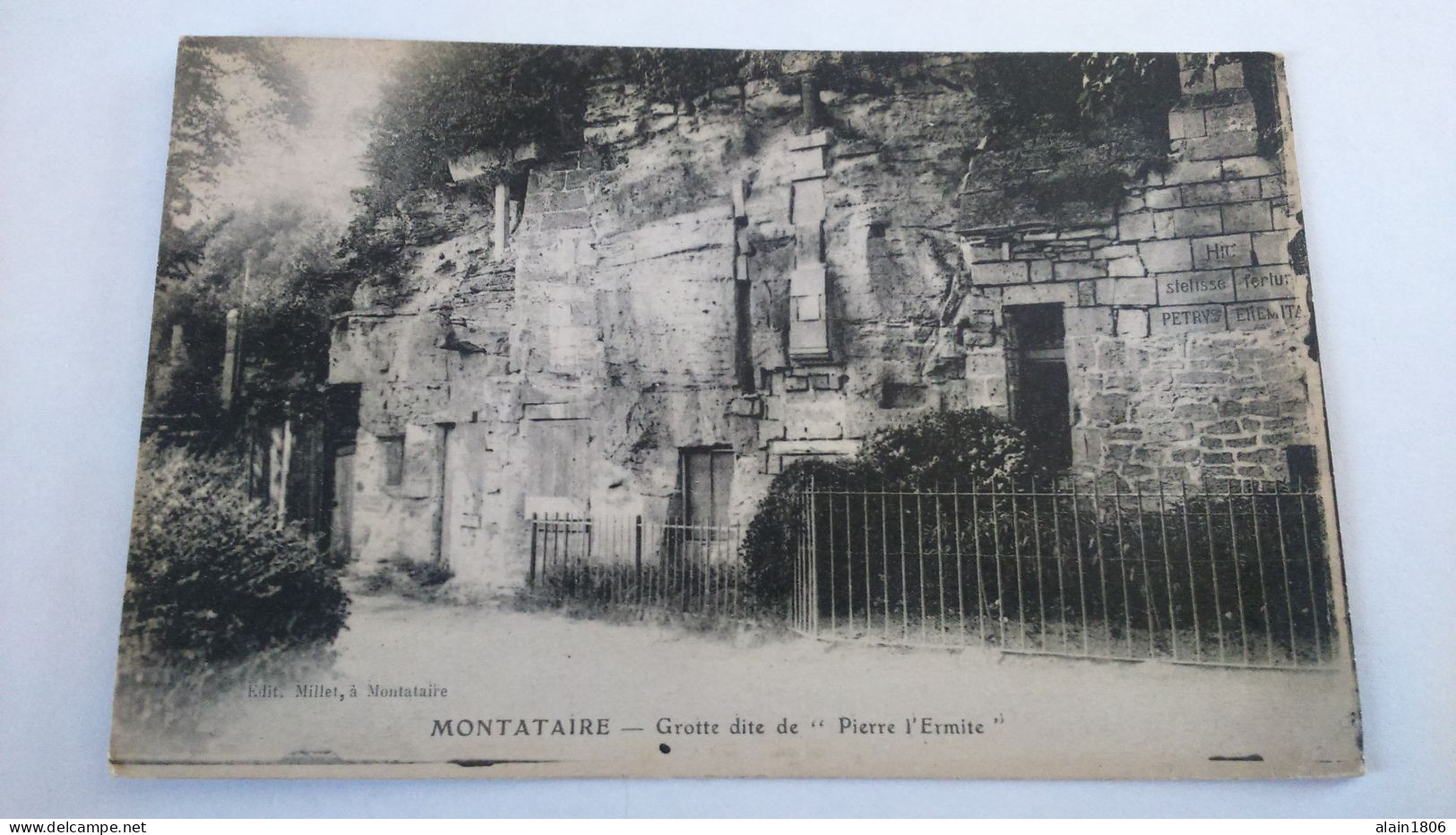 Carte Postale Ancienne ( S10 ) De Montataire , Grotte Dite De PIERRE  L ERMITE - Montataire