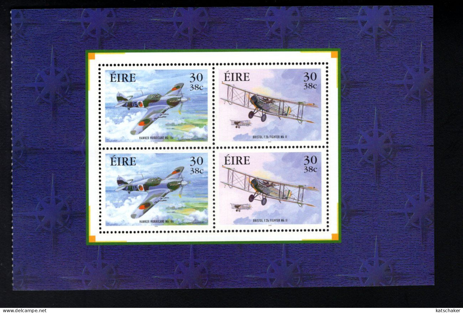 1985219848 2000 SCOTT 1267B (**) POSTFRIS MINT NEVER HINGED - AIREPLANES - BOOKLET PANE - Ungebraucht