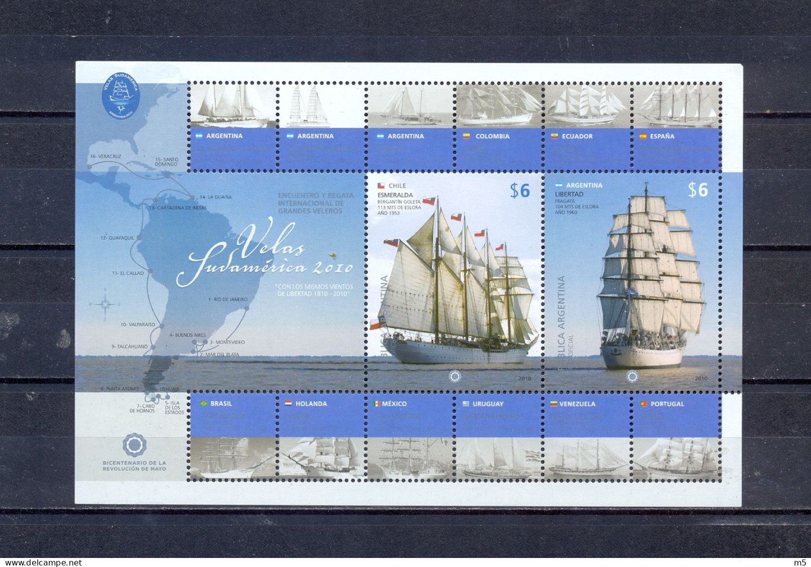 ARGENTINA - MNH - SAILING BOATS -  MI.NO.BL116 - CV = 8 € - Neufs