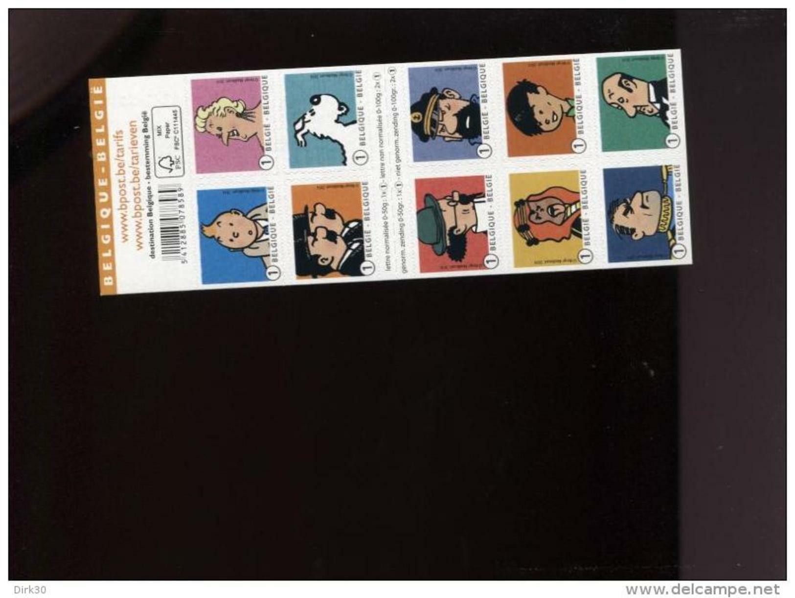 Belgie 2014 B146 Tintin Herge Kuifje MNH Booklet Bd Comics Strips - Sin Clasificación