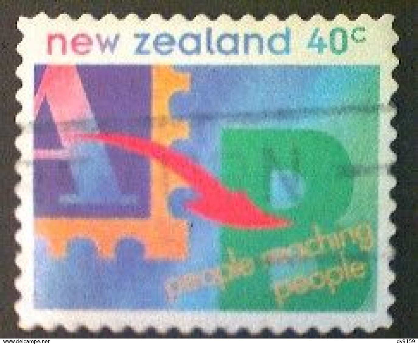 New Zealand, Scott #1226, Used(o), 1994, People Reaching People, 45¢, Multicolored - Gebruikt