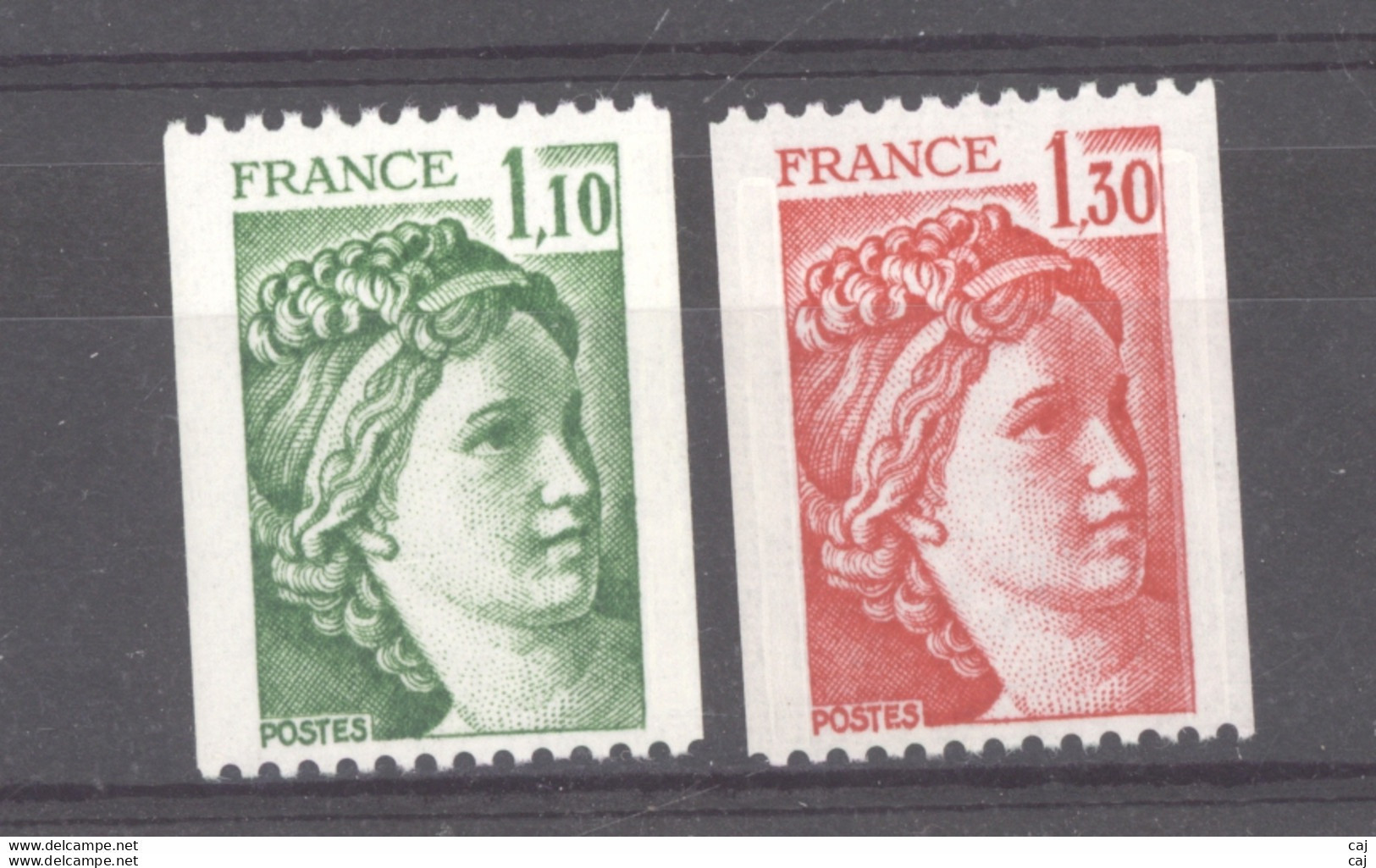 France  :  Yv  2062-63  ** - 1977-1981 Sabine Of Gandon