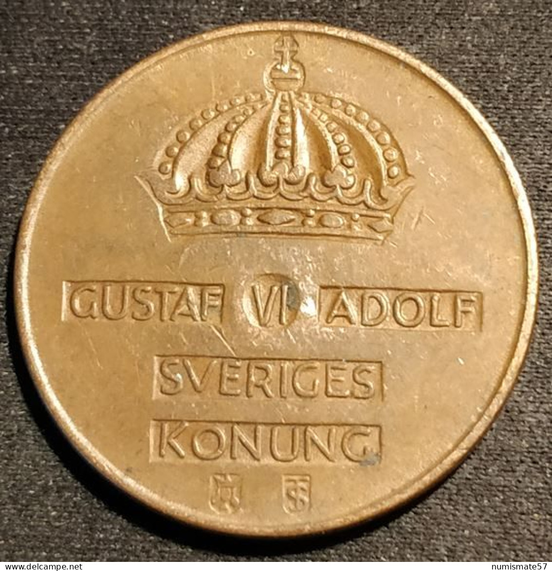 SUEDE - SWEDEN - 5 ORE 1953 - Gustaf VI Adolf - Bronze - KM 822 - Suède