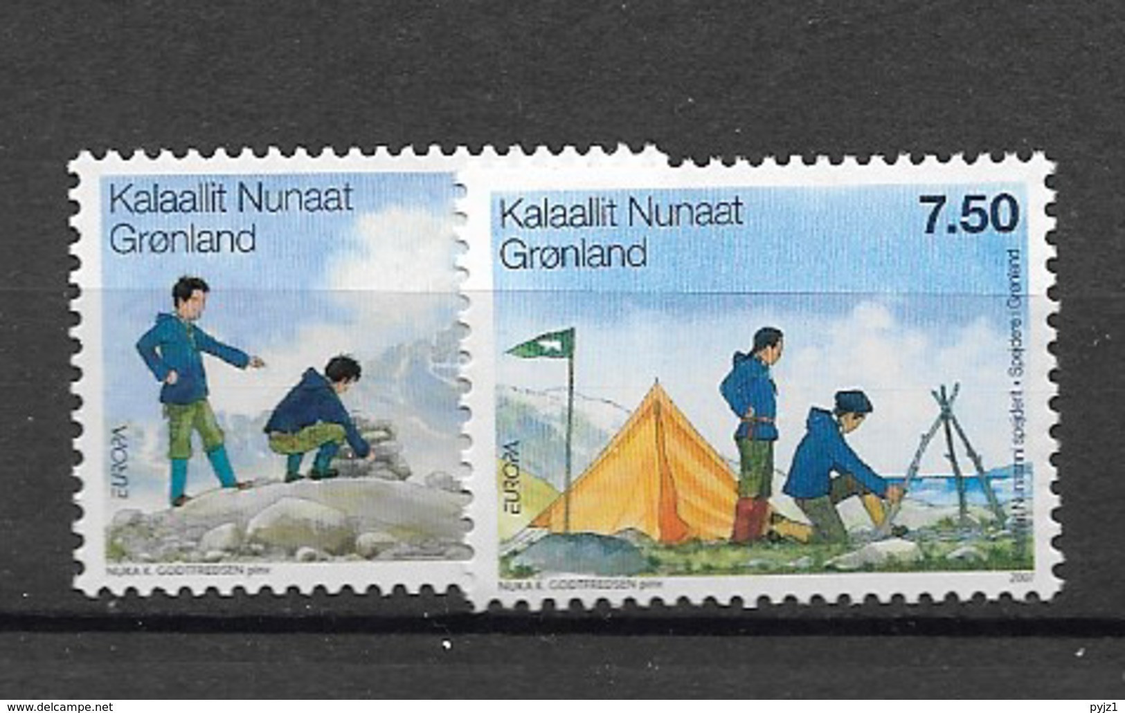 2007 MNH  Greenland, MI 480-81 Postfris** - Nuovi