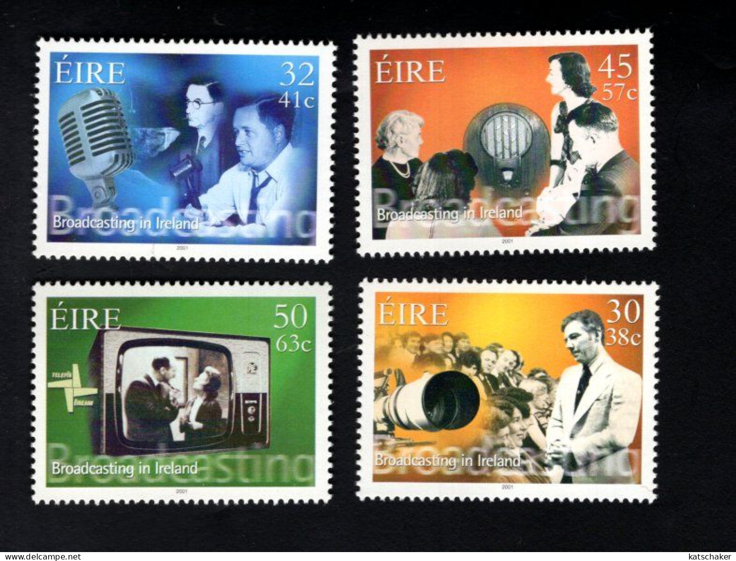 1985223454 2001 SCOTT 1286 1281 (**) POSTFRIS MINT NEVER HINGED - BROADCASTING IN IRELAND - Neufs