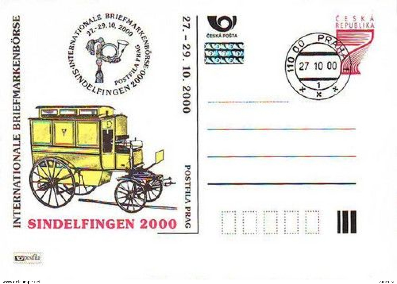 CDV A 64 Czech Republic Sindelfingen 2000 Coach Notice Poor Scan, But The Card Is O.k. - Postkaarten