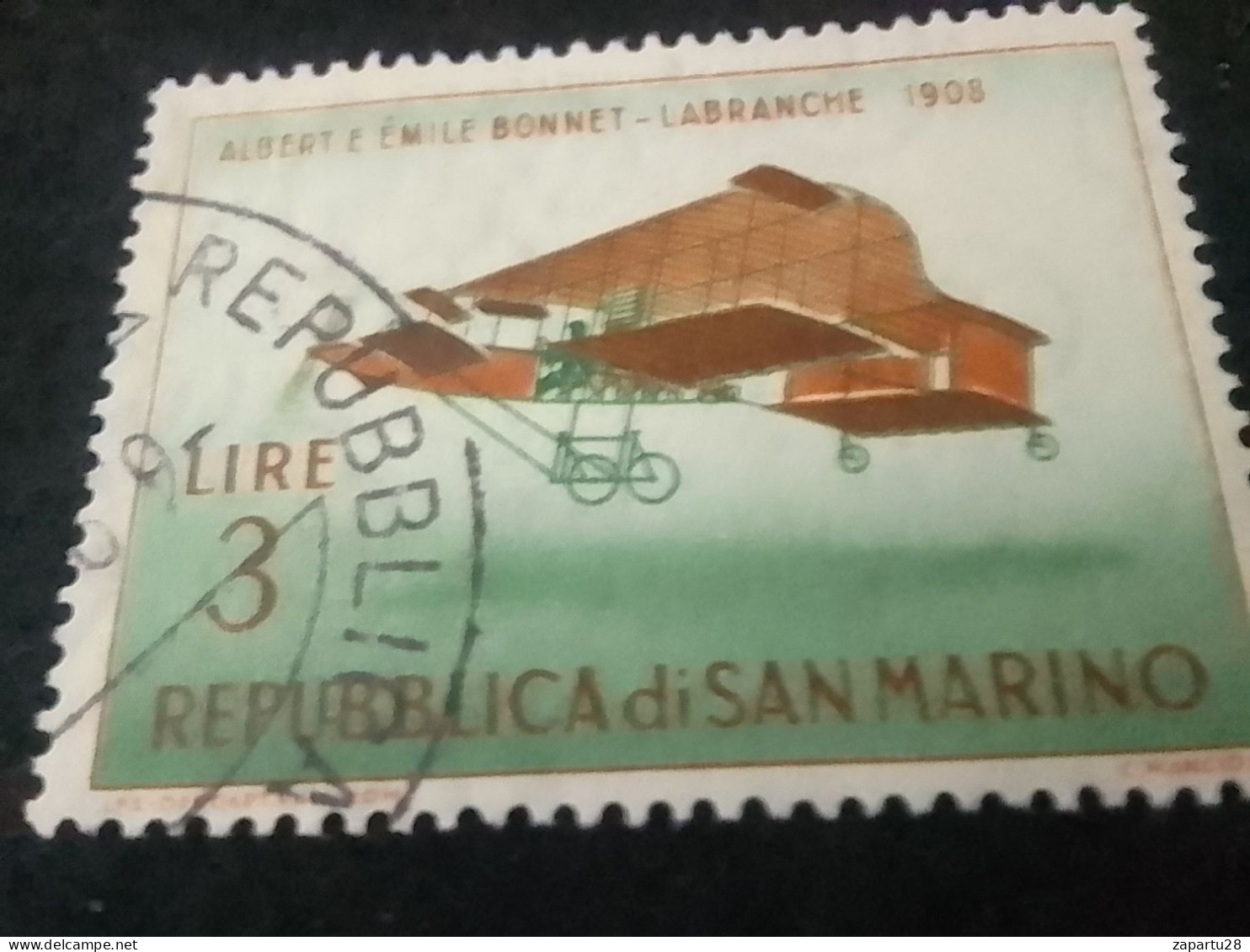 SAN MARİNO -1960-80     3     LİRE   DAMGALI - Used Stamps