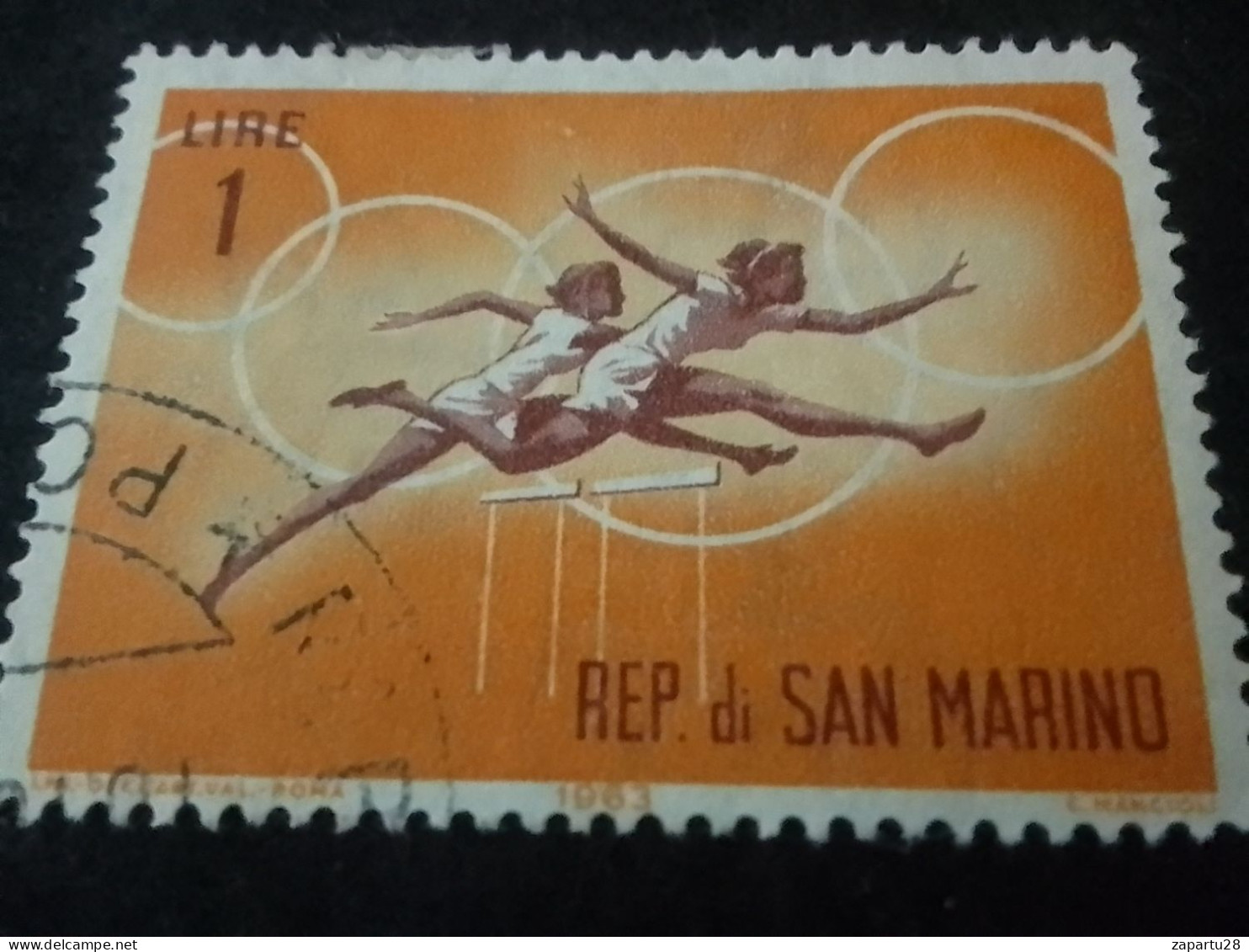 SAN MARİNO -1960-80     1    LİRE   DAMGALI - Used Stamps