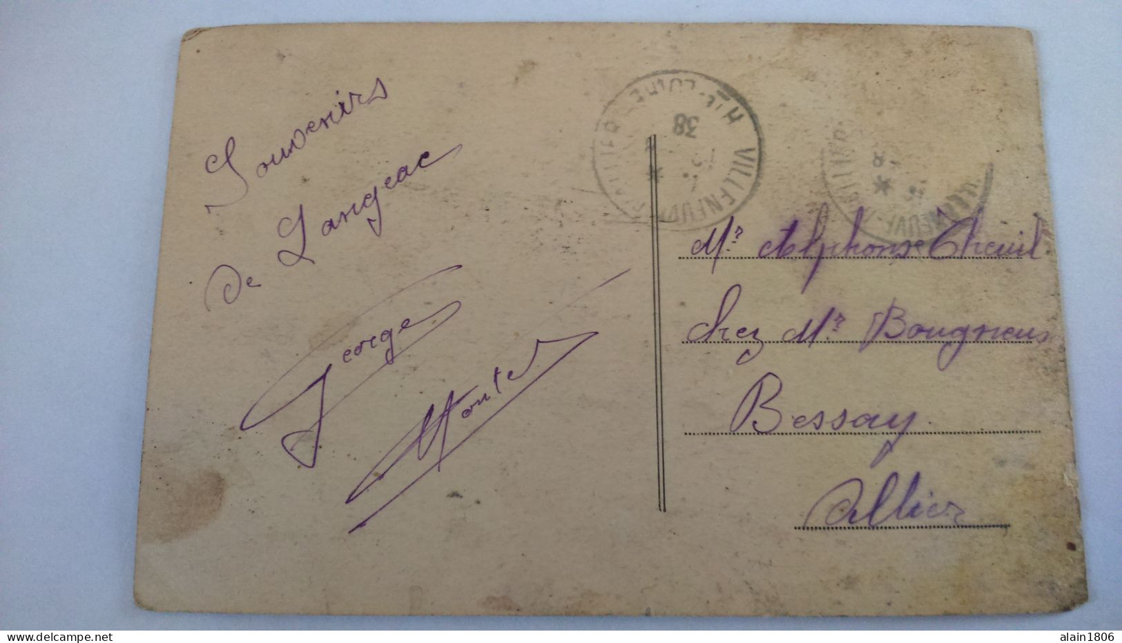 Carte Postale Ancienne ( S10 ) De Langeac , Le Quai Voltaire - Langeac