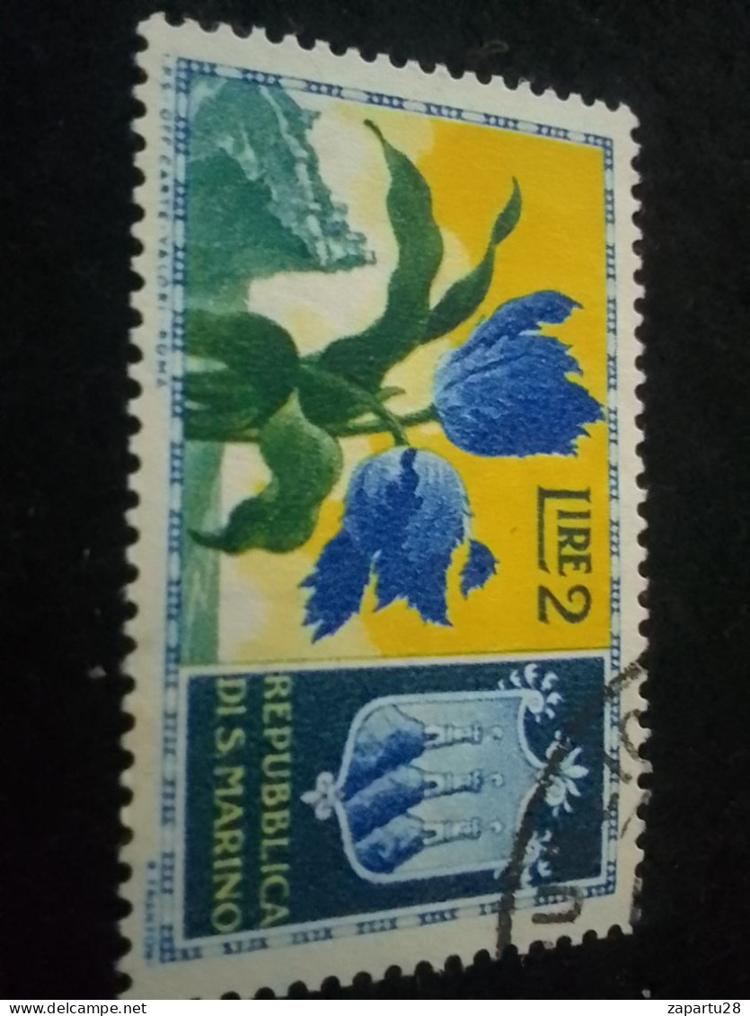 SAN MARİNO -1960-80     2    LİRE   DAMGALI - Gebraucht