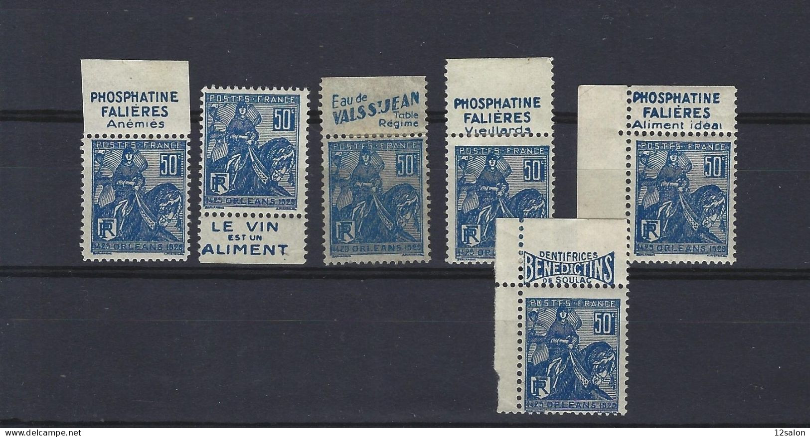 LOT TIMBRE PUBLICITAIRE CARNET 257 */** Voir Scan Supplémentaire - Used Stamps